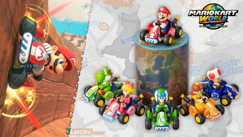 Nintendo Releases Unique Mario Kart World “Wall Run” Toy Collection