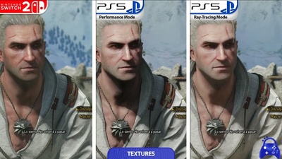 Graphics Comparison of The Witcher 3: Wild Hunt – Remastered on Switch 2 and PS5