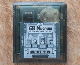 GB Museum: Game Boy history fitted onto a single cartridge for the original console