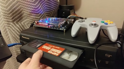 Modder runs the original Super Mario Bros. on a standard VHS tape