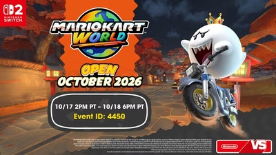 Mario Kart World Open Tournament Announced for October 2026