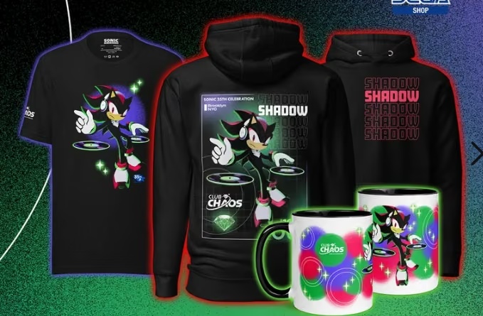 Club Chaos Collection Featuring Shadow Is Now Available on the Official SEGA Shop