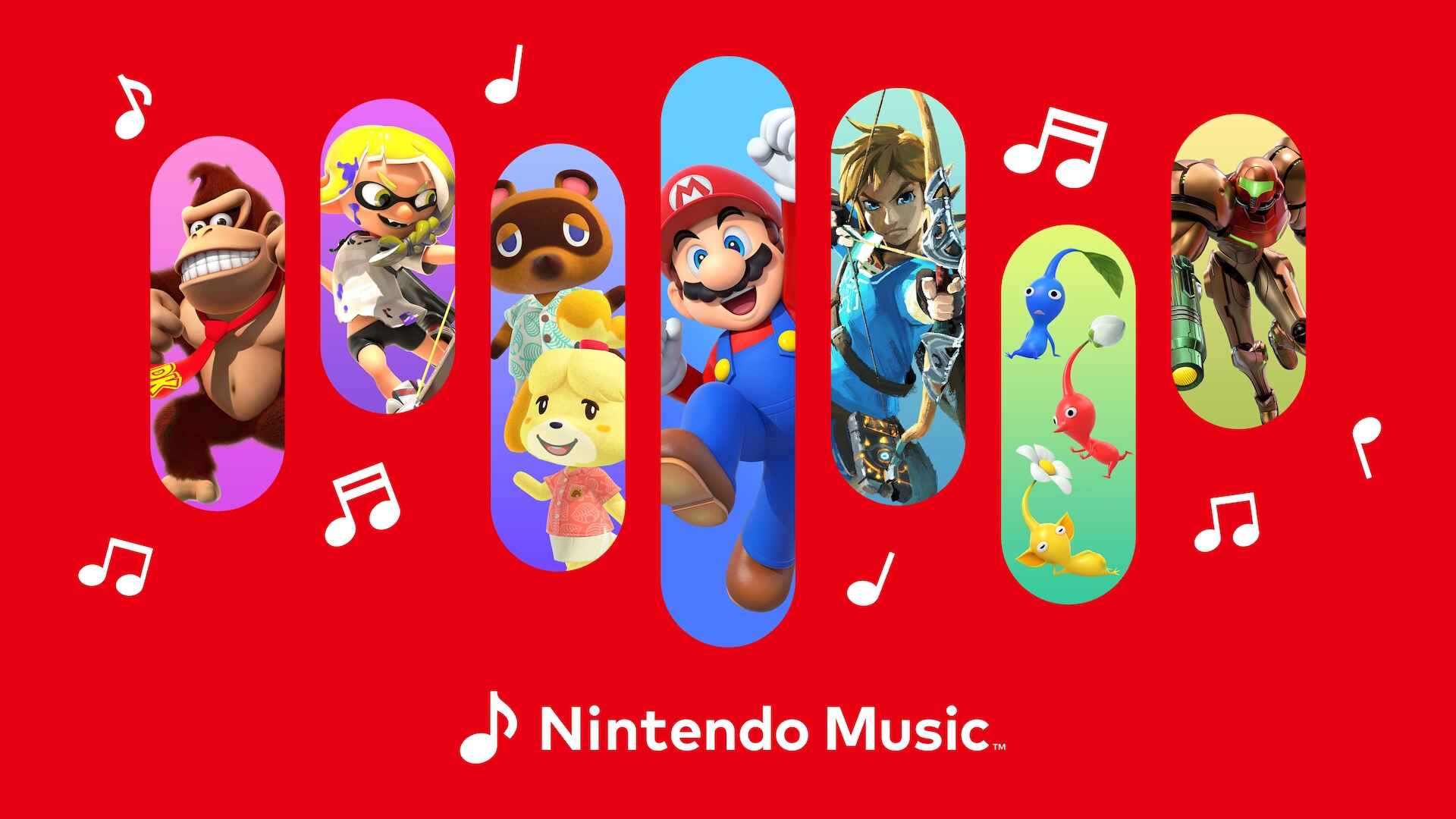 Повний список саундтреків у додатку Nintendo Music