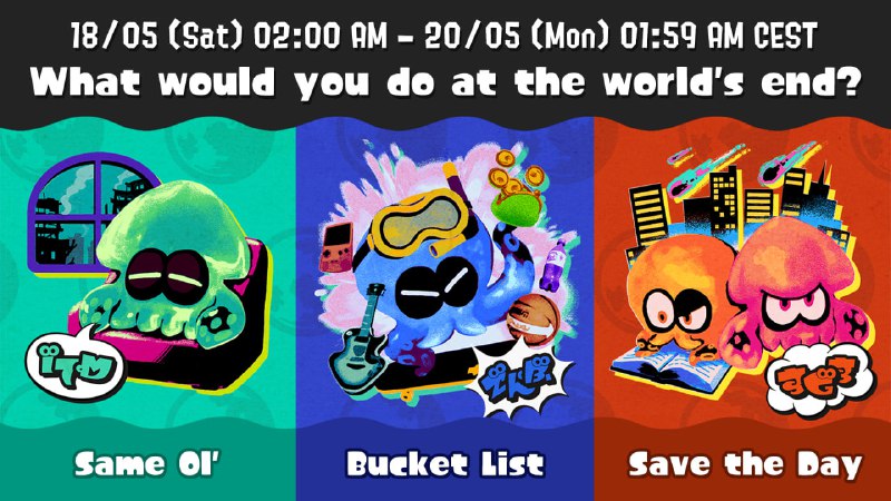 Наступний Splatfest у Splatoon 3 пройде з 18 по 20 травня