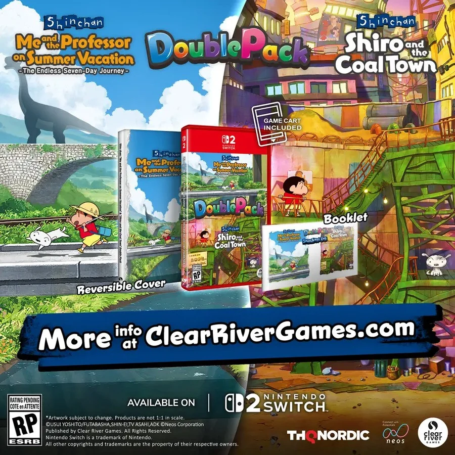 Two Shin-chan Games Will Release on Switch 2 in 2027 with a Physical Bundle
