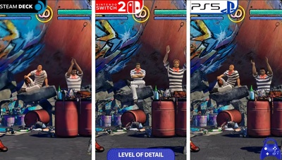 Fatal Fury: City of the Wolves — Graphics and Framerate Comparison on Switch 2, Steam Deck, and PS5