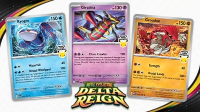 У Pokémon TCG роздадуть промо-картки з Кіогром, Ґроудоном та Ґіратіною