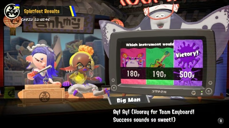 Результати Splatfest у Splatoon 3: перемогла команда Клавішних