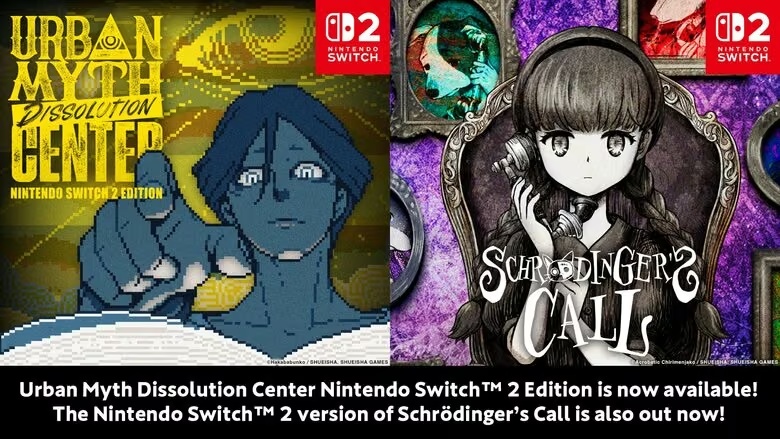 Schrodinger’s Call and Urban Myth Dissolution Center Become Available on Switch 2