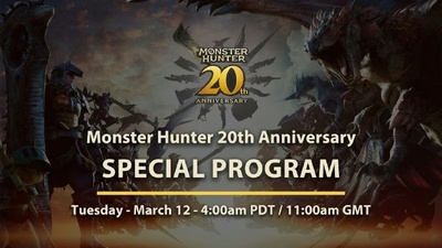 Capcom проведе трансляцію до 20-річчя серії Monster Hunter