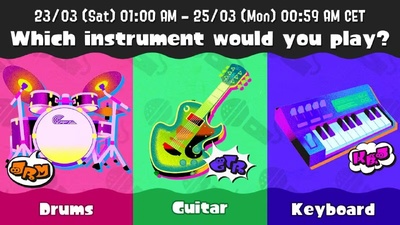 Новий Splatfest у Splatoon 3 присвячений музичним інструментам