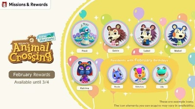 Нові іконки Animal Crossing: New Horizons для Nintendo Switch Online