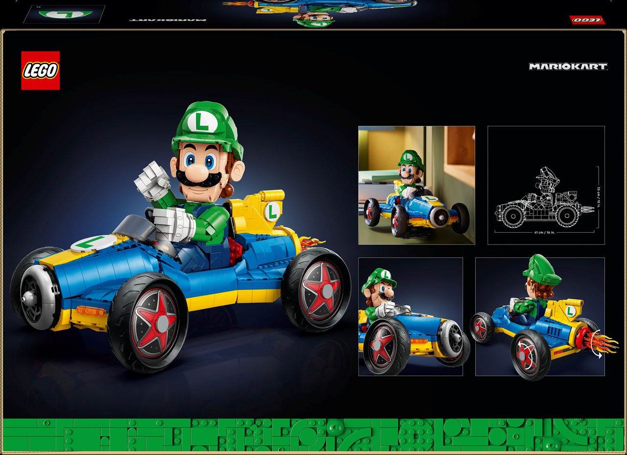 LEGO Super Mario анонсувала масштабний набір Luigi Mario Kart
