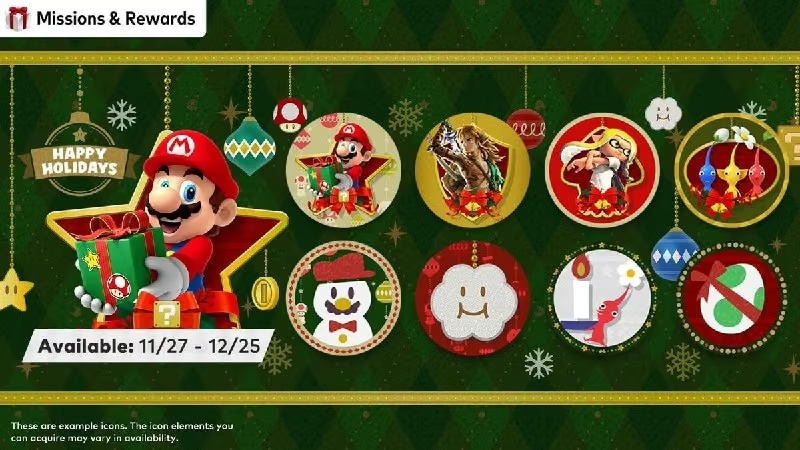 Nintendo дарує новорічні іконки для підписників Switch Online