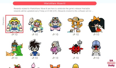 Нові іконки WarioWare: Move It! для підписників Nintendo Switch Online
