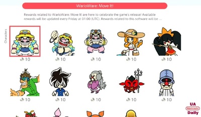 Нові іконки WarioWare: Move It! для підписників Nintendo Switch Online