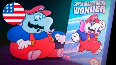 Реклама Super Mario Bros. Wonder у стилі 80-х від фаната