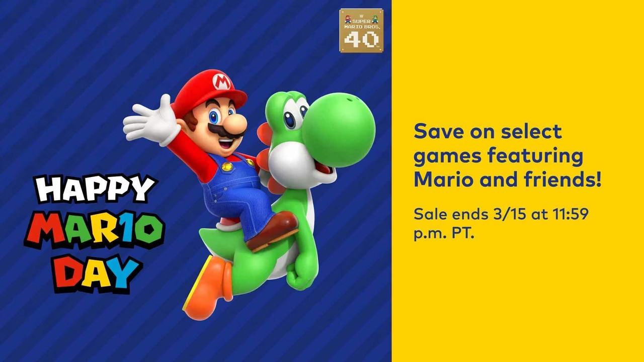 Розпродаж до Дня MAR10 2026: Знижки на 9 топових ігор для Nintendo Switch