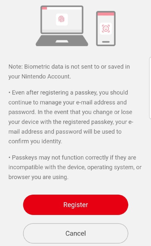 Відтепер заходити у свій Nintendo-акаунт можна за допомогою Passkey.