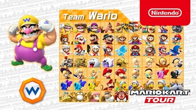 Битва між командами Wario та Waluigi у Mario Kart Tour