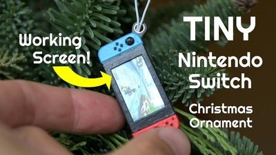 Ентузіаст створив мініатюрну копію Nintendo Switch, що показує GIF