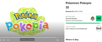 Pokemon Pokopia: 90 балів від критиків та реліз на Nintendo Switch 2