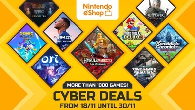 Cyber Deals у Nintendo eShop: великі знижки на хітові ігри