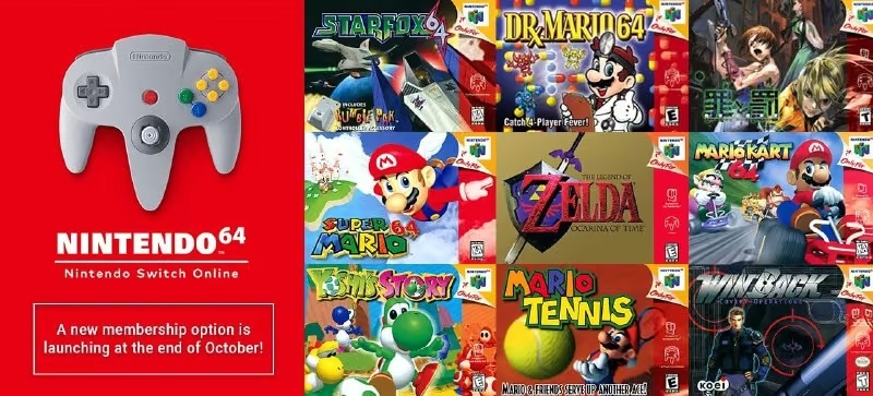 Ігри в Nintendo Switch Online + Пакет розширення будуть NTSC-регіону
