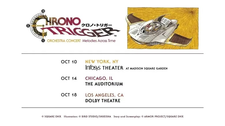 Оркестровий концерт Chrono Trigger: Melodies Across Time вирушає до США