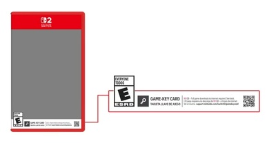 Список ігор для Nintendo Switch 2 з релізом на картках-ключах (game-key card)
