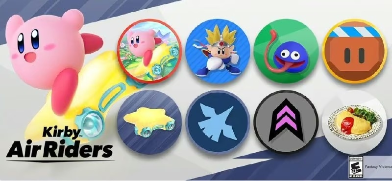 Нові іконки Kirby Air Riders вже доступні в Nintendo Switch Online