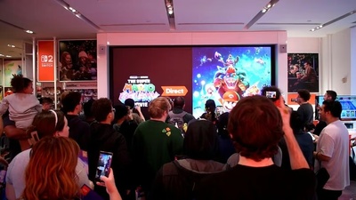 Реакція фанатів у Nintendo NY на фінальний трейлер Super Mario Galaxy Movie