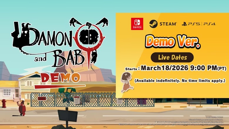 Демо-версія Damon and Baby вже доступна на Nintendo Switch