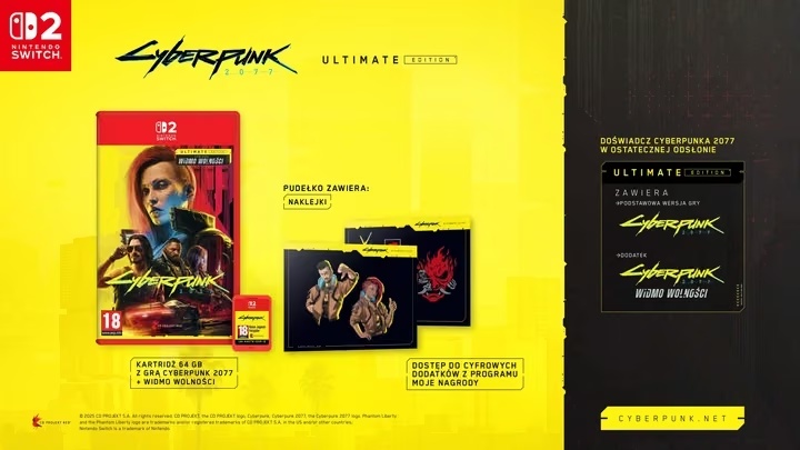 Cyberpunk 2077 на Switch 2 приніс CD Projekt Red рекордні прибутки за 2025 рік