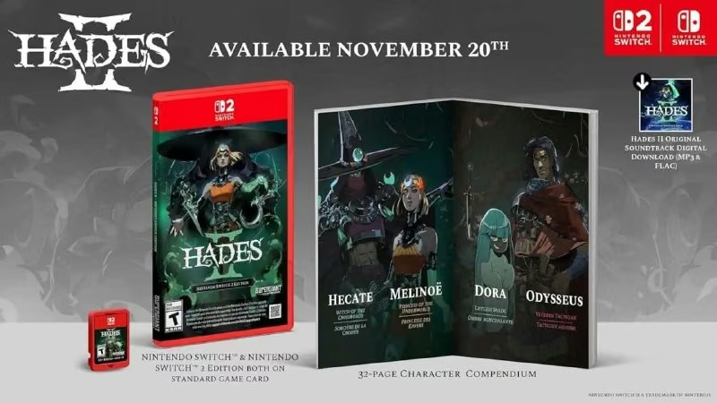 Фізичне видання Hades II вийде 20 листопада для Switch