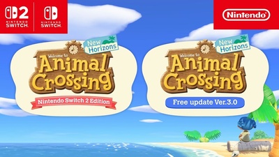Оновлення Animal Crossing: New Horizons та версія для Switch 2