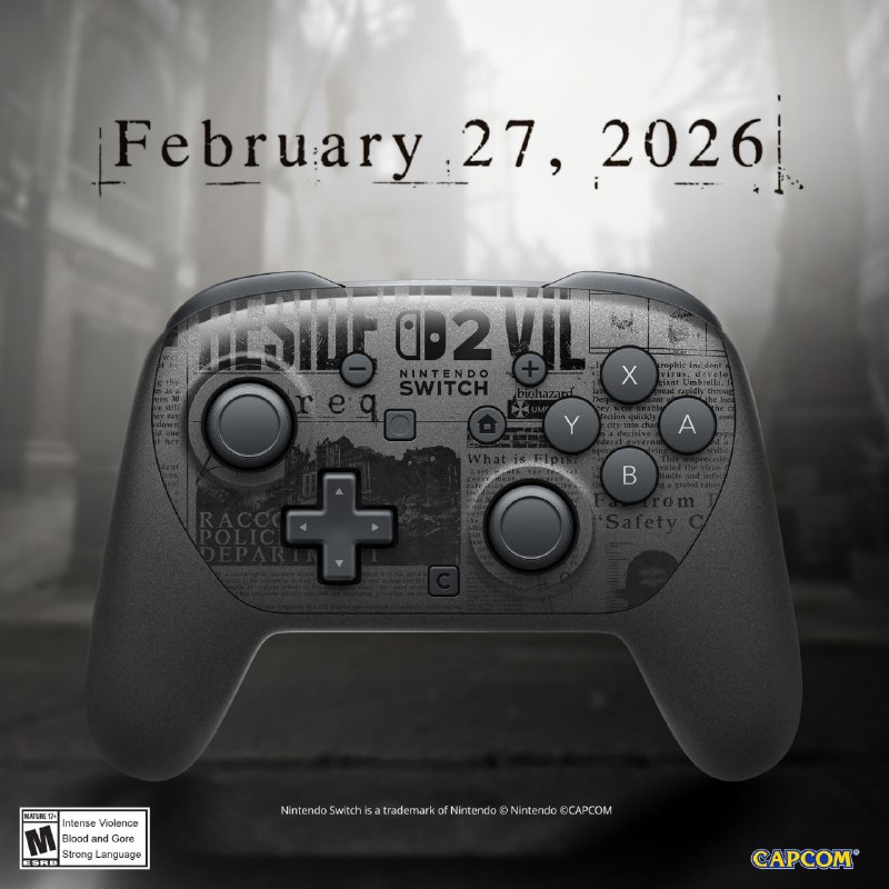 Анонсовано тематичний Switch 2 Pro Controller до Resident Evil Requiem