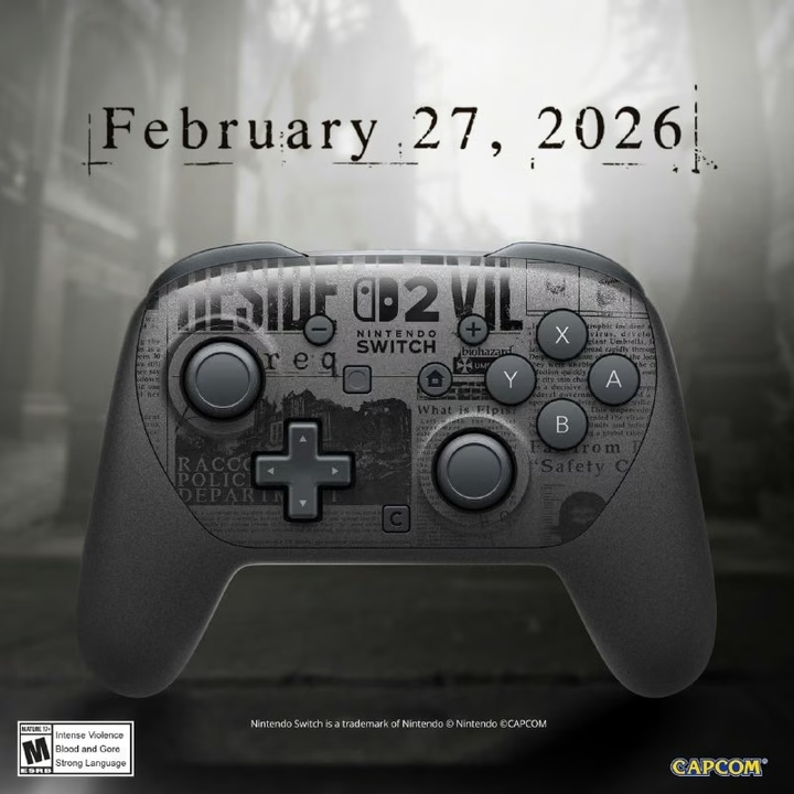 Анонсовано тематичний Switch 2 Pro Controller до Resident Evil Requiem