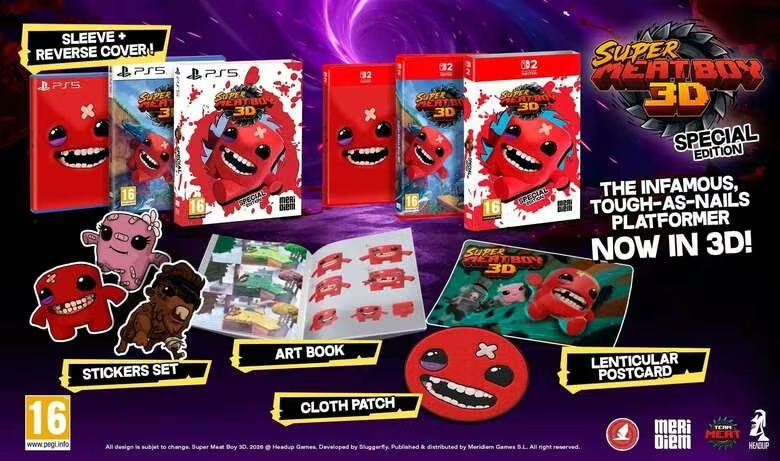 Super Meat Boy 3D отримає фізичне видання на Switch 2