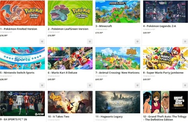 Pokémon FireRed та LeafGreen очолили хіт-парад в eShop