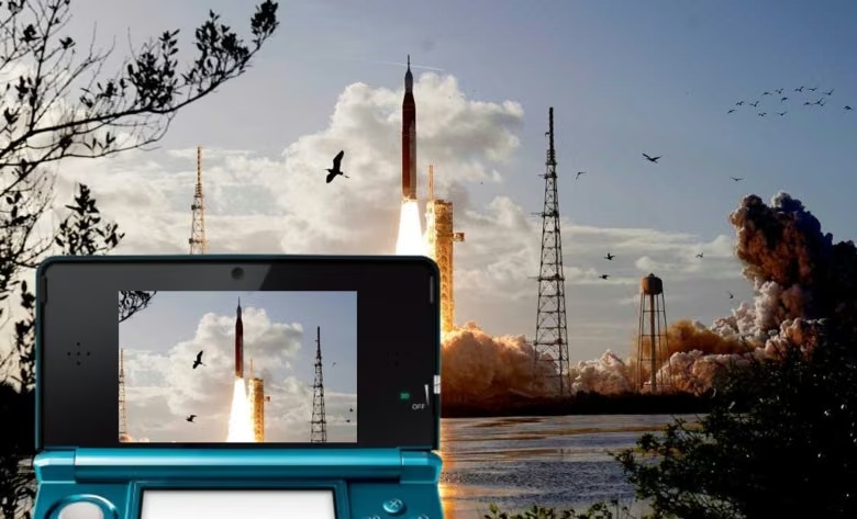 Запуск місії Artemis II зняли на камеру Nintendo 3DS