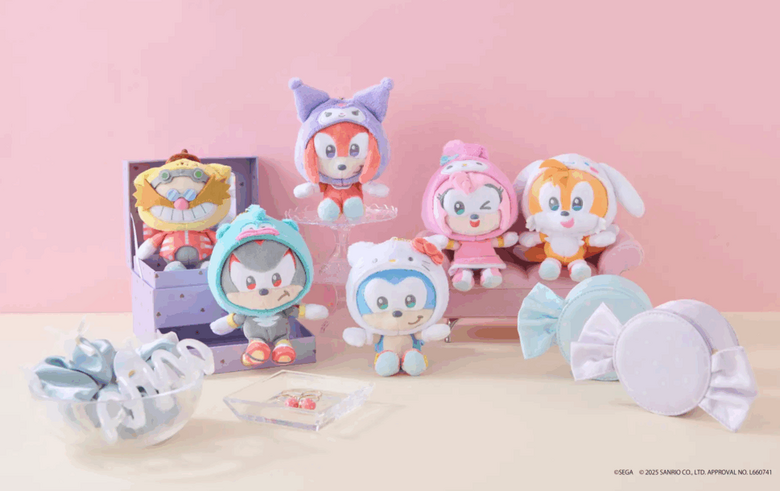 Sonic & Friends та Sanrio: представлено нову лінійку милого мерчу