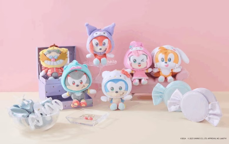 Sonic & Friends та Sanrio: представлено нову лінійку милого мерчу
