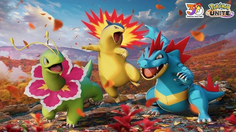 Меганіум, Тайфлозіон та Фералігатр приєднуються до Pokémon UNITE