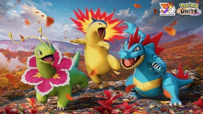 Меганіум, Тайфлозіон та Фералігатр приєднуються до Pokémon UNITE