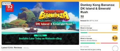 Критика доповнення Donkey Kong Bananza: мало контенту та роґлайк-елементи