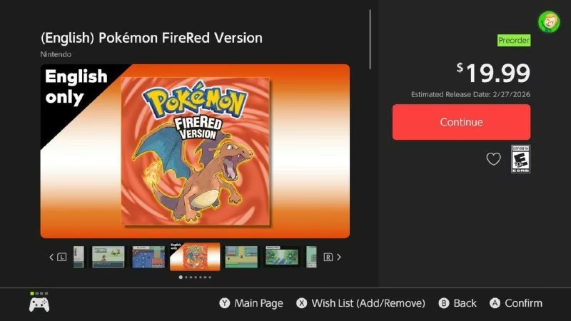 Pokémon FireRed/LeafGreen доступні для передзамовлення в eShop