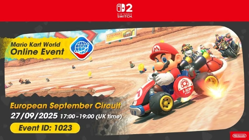Європейський відкритий чемпіонат Mario Kart World стартує 27 вересня