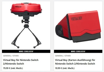Оприлюднено ціни на аксесуари для Virtual Boy