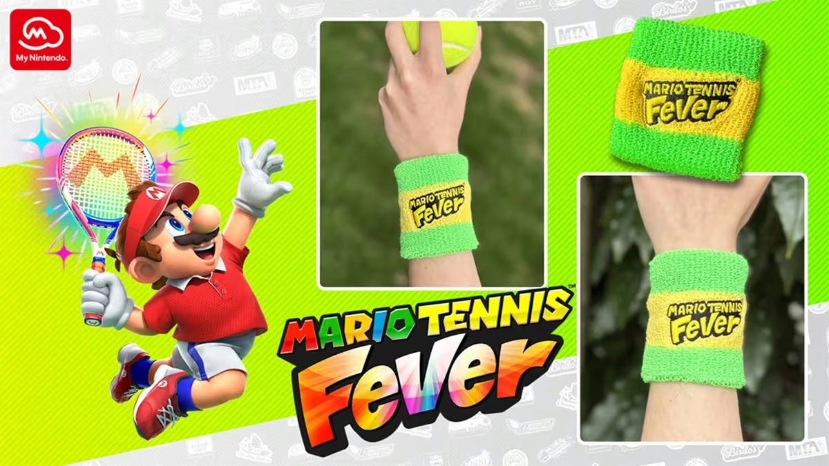 My Nintendo додає напульсник у стилі Mario Tennis Fever